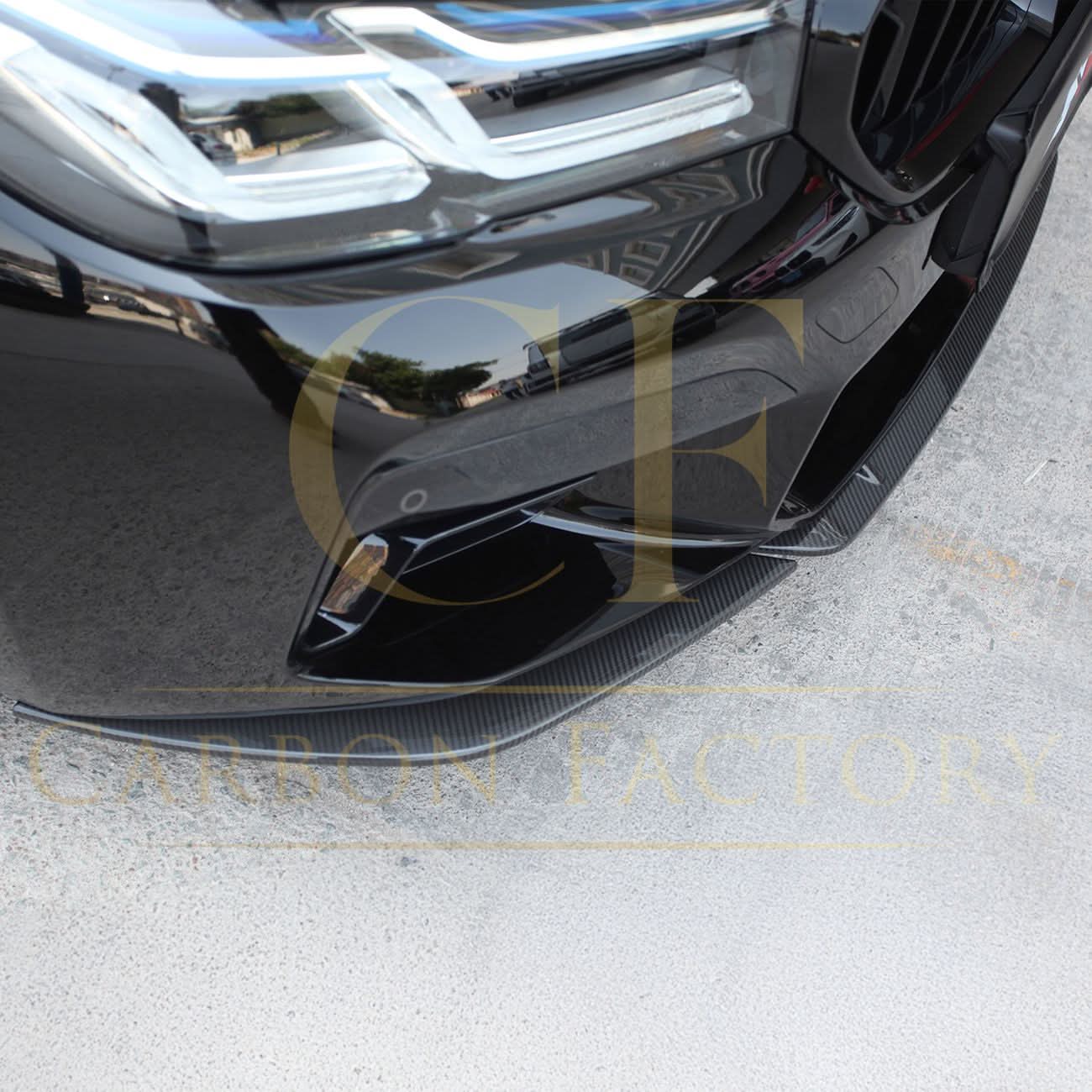 CF Style Pre-Preg Carbon Fibre Front Splitter for BMW F90 M5 LCI 21-24