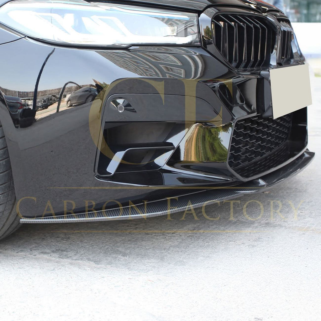CF Style Pre-Preg Carbon Fibre Front Splitter for BMW F90 M5 LCI 21-24