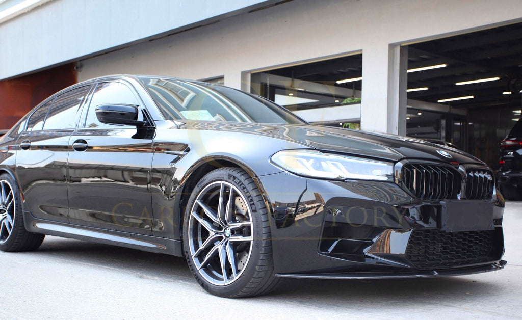 CF Style Pre-Preg Carbon Fibre Front Splitter for BMW F90 M5 LCI 21-24