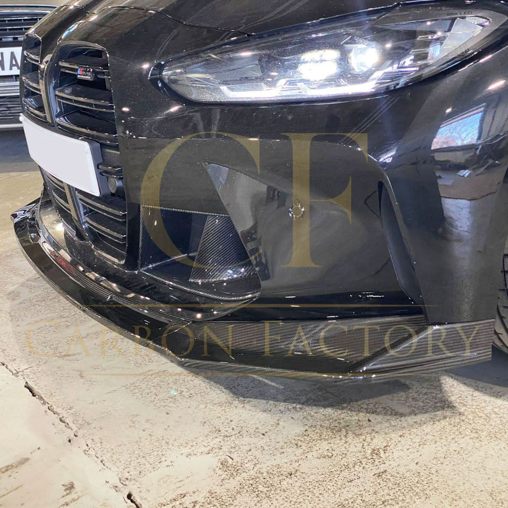 CF Style Pre-Preg Carbon Fibre Front Splitter for BMW G80 M3 G82 G83 M4 21-Present