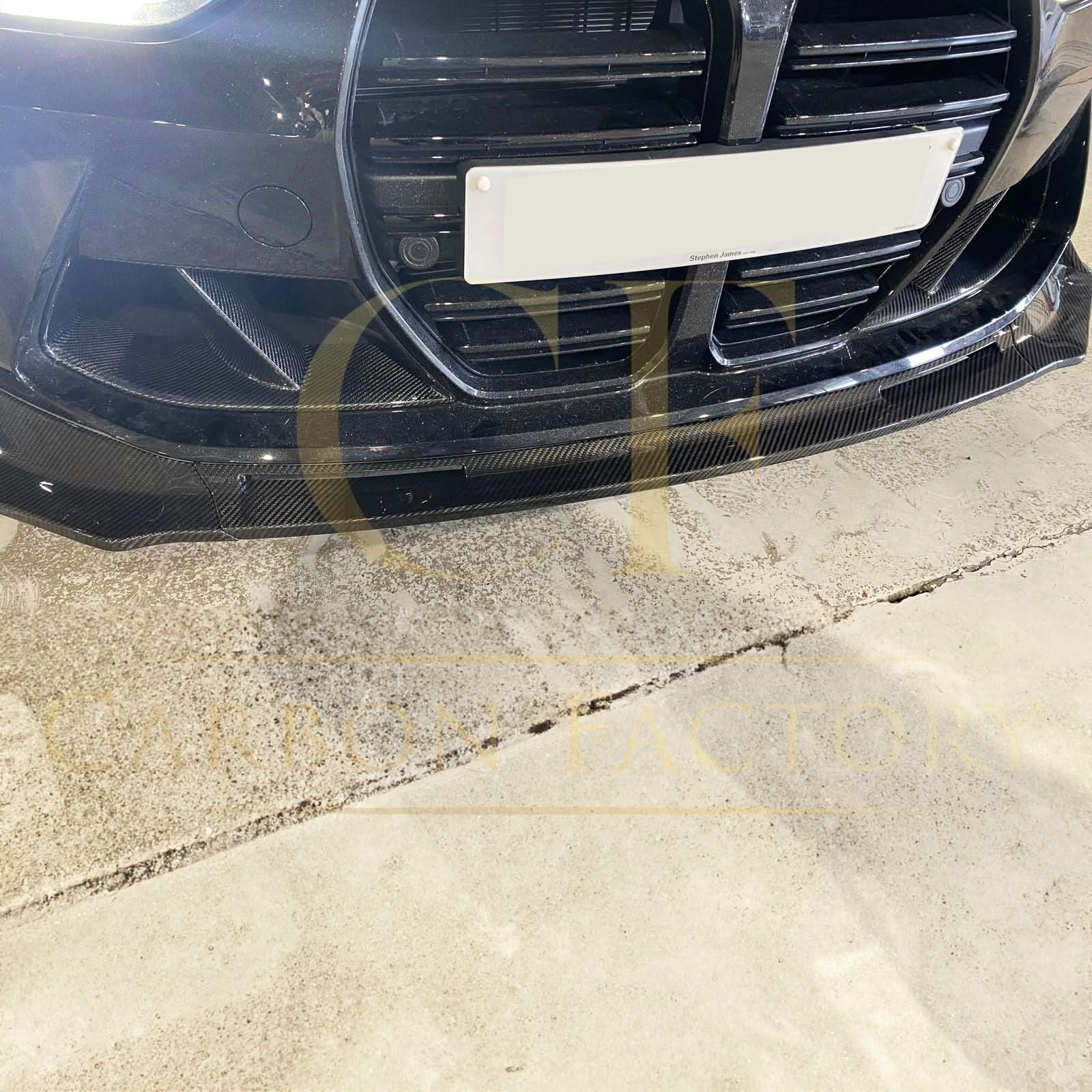 CF Style Pre-Preg Carbon Fibre Front Splitter for BMW G80 M3 G82 G83 M4 21-Present