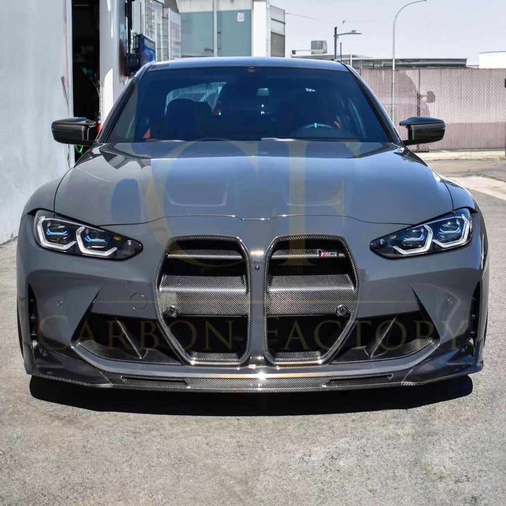 CF Style Pre-Preg Carbon Fibre Front Splitter for BMW G80 M3 G82 G83 M4 21-Present