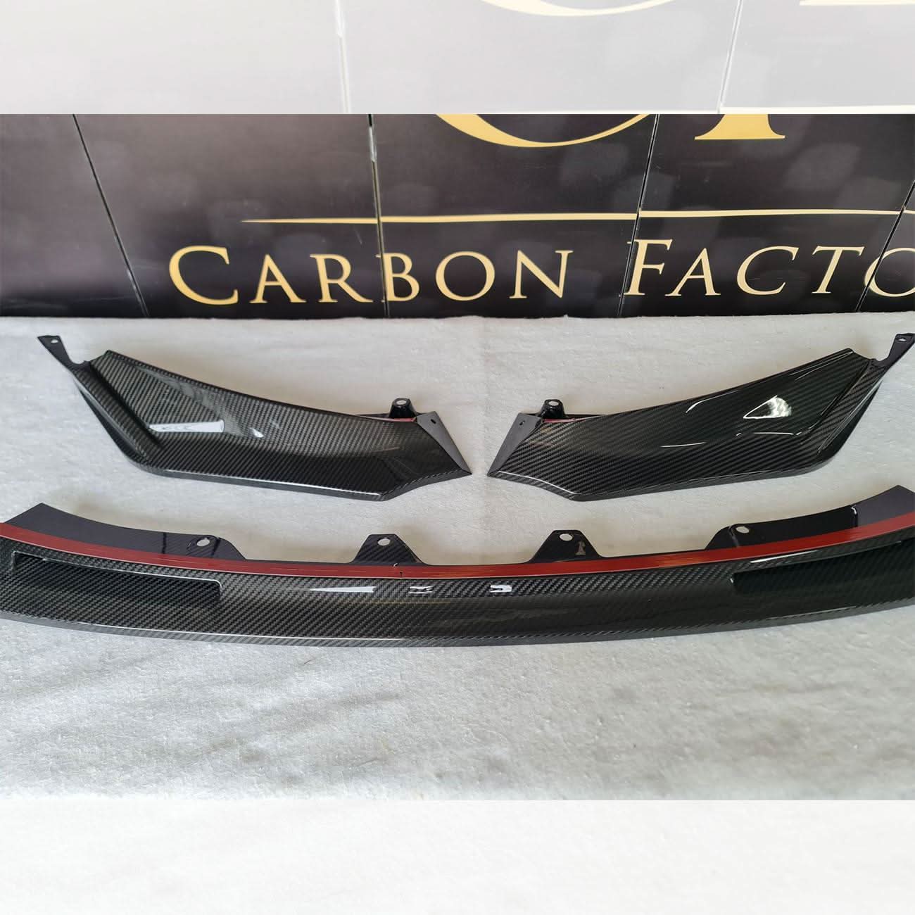CF Style Pre-Preg Carbon Fibre Front Splitter for BMW G80 M3 G82 G83 M4 21-Present