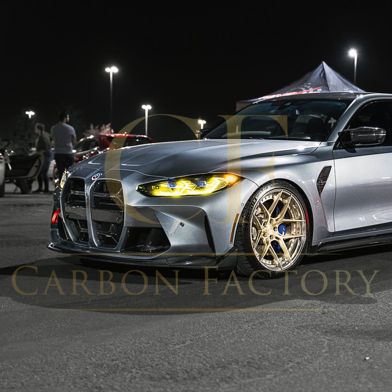 CS Style Pre-Preg Carbon Fibre Front Splitter for BMW G80 M3 G82 G83 M4 21-Present
