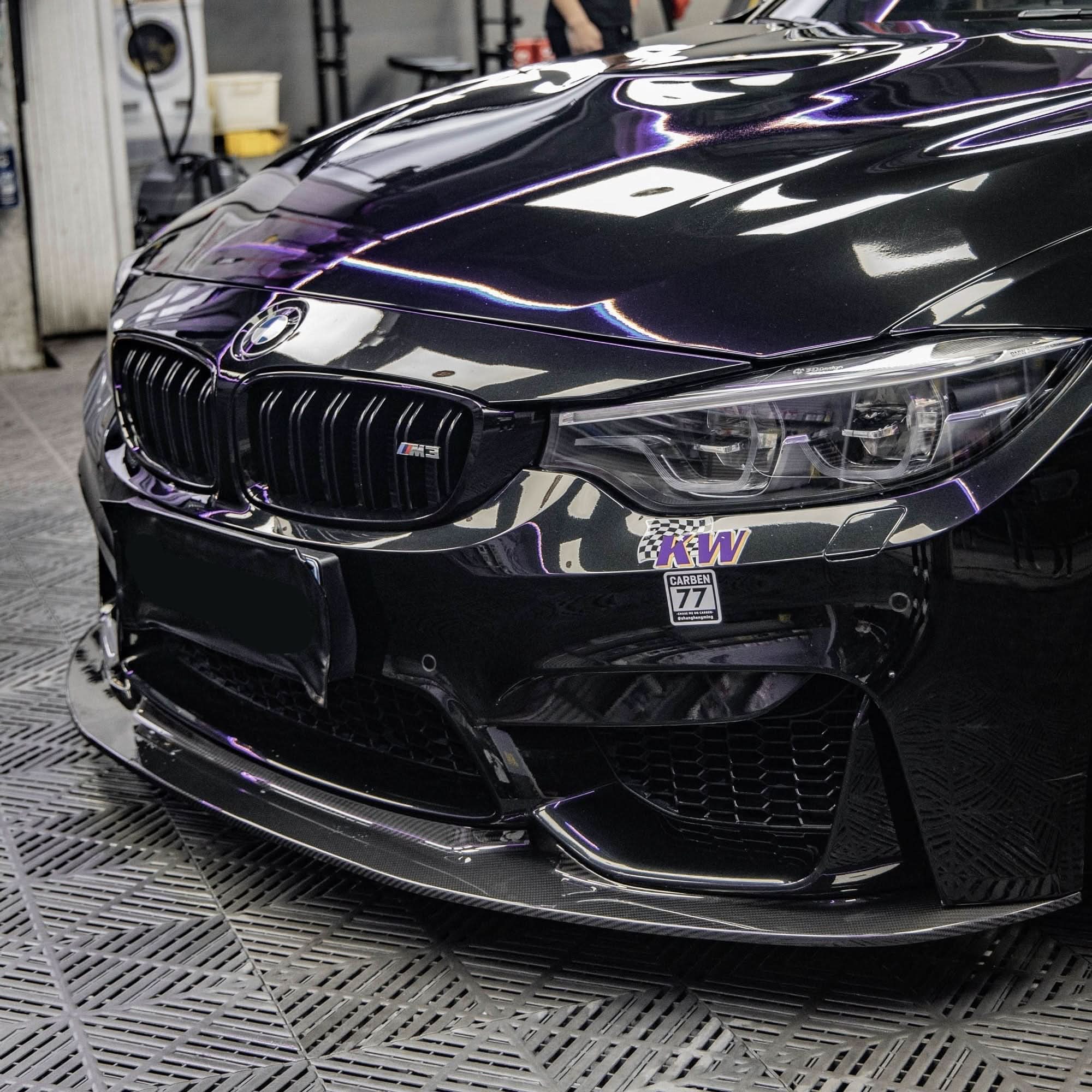 GT4 Style Pre-Preg Carbon Fibre Front Splitter for BMW F80 M3 F82 F83 M4 14-20