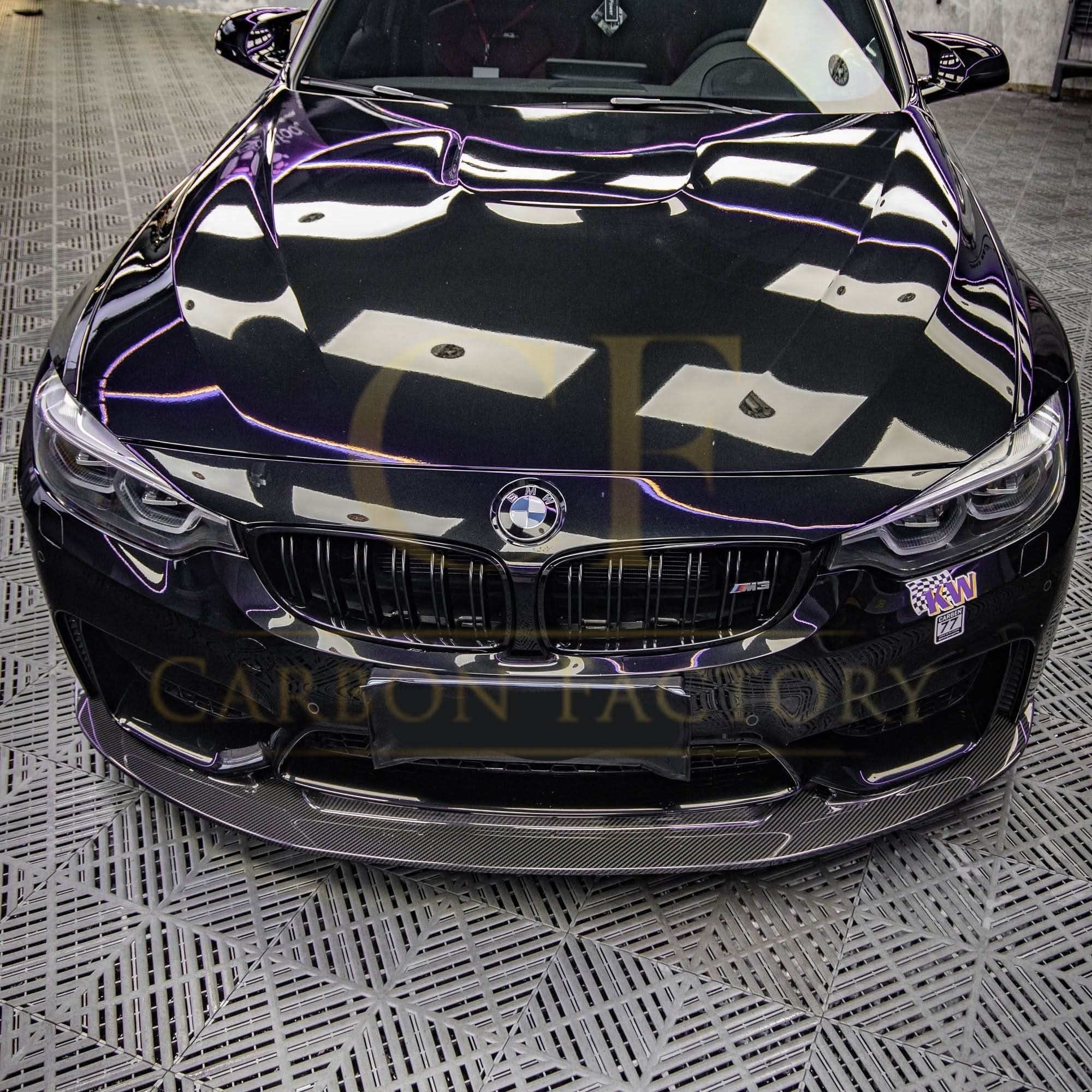 GT4 Style Pre-Preg Carbon Fibre Front Splitter for BMW F80 M3 F82 F83 M4 14-20