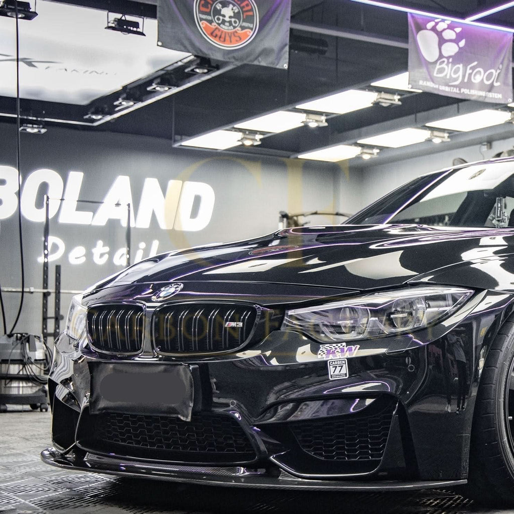 GT4 Style Pre-Preg Carbon Fibre Front Splitter for BMW F80 M3 F82 F83 M4 14-20