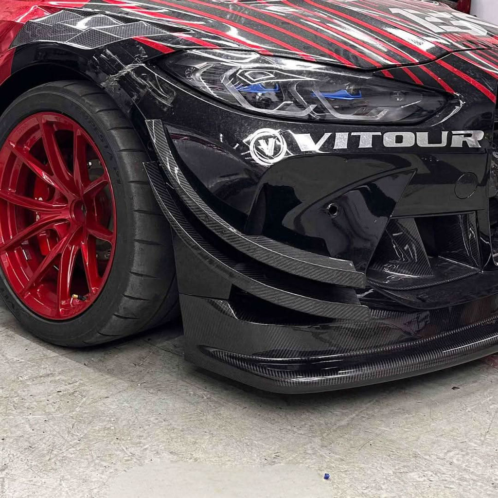 GT4 Style Pre-Preg Carbon Fibre Front Splitter for BMW G80 G81 M3 G82 G83 M4 21-Present