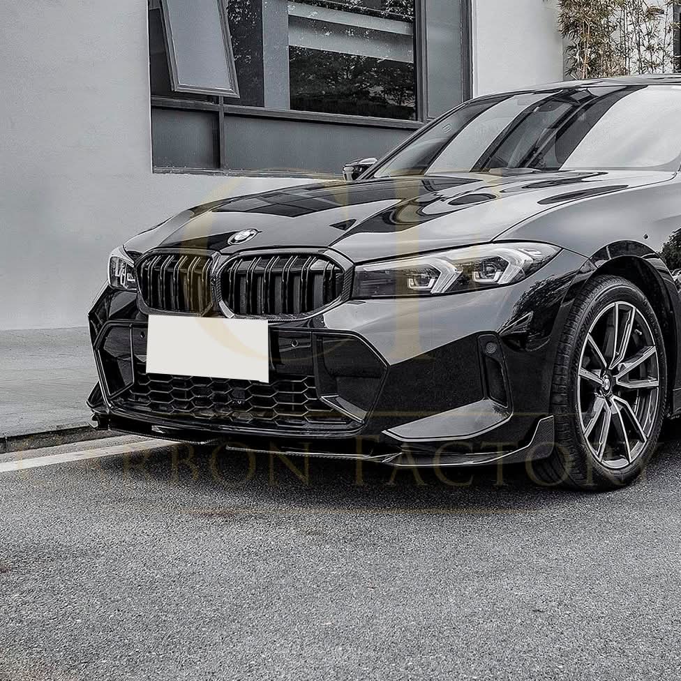 MP Style Carbon Fibre Front Splitter for BMW G20 G21 G28 3 Series LCI M Sport 22-25