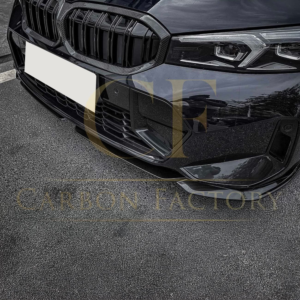 MP Style Carbon Fibre Front Splitter for BMW G20 G21 G28 3 Series LCI M Sport 22-25