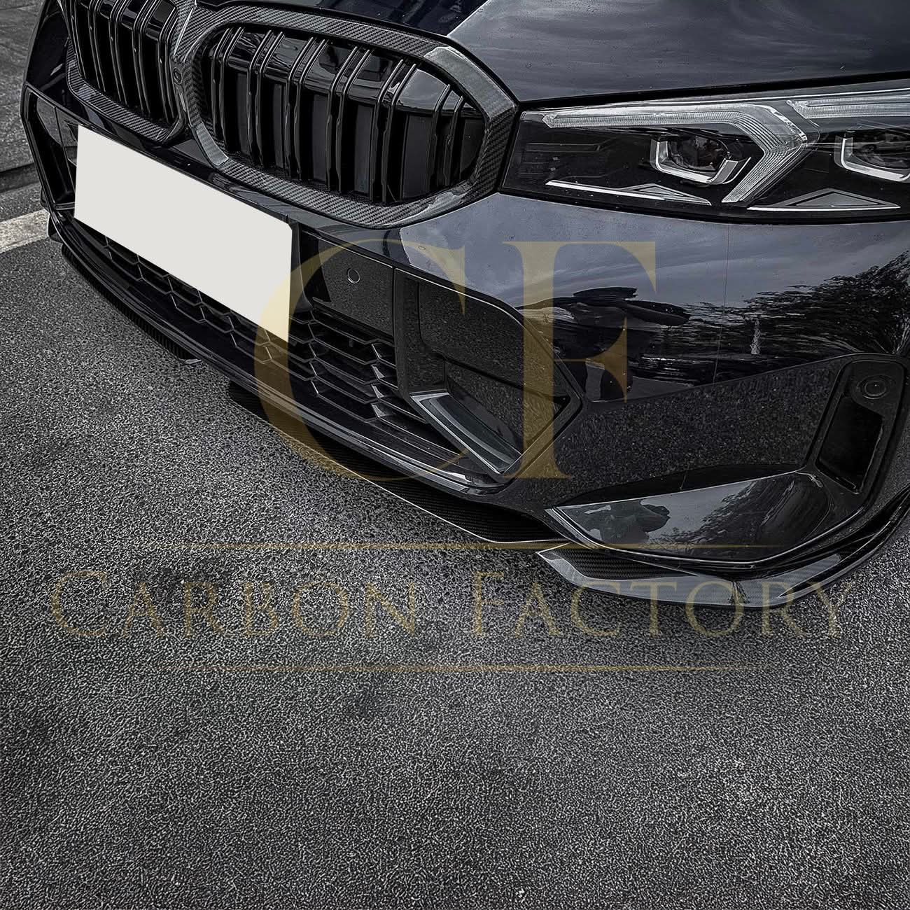 MP Style Carbon Fibre Front Splitter for BMW G20 G21 G28 3 Series LCI M Sport 22-25