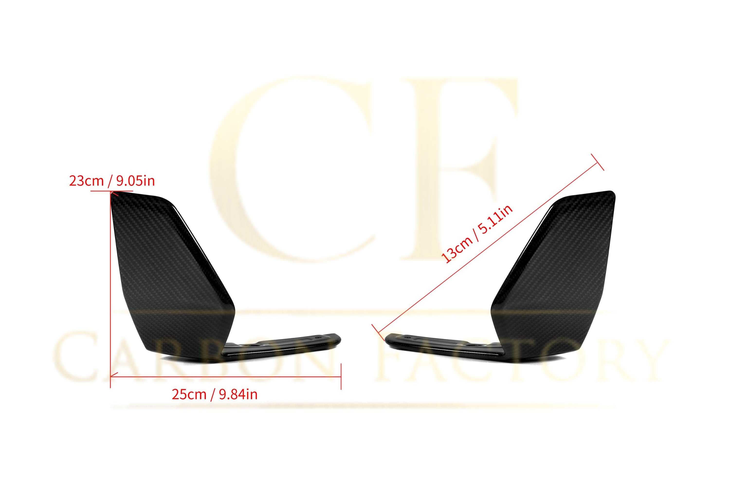 MP Style Pre-Preg Carbon Fibre Front Side Splitters for BMW G05 X5 20-23