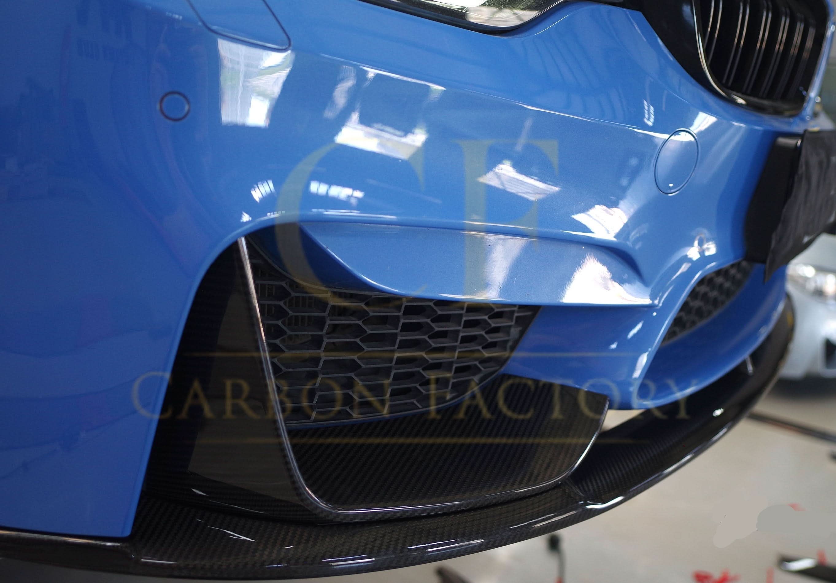 MP Style Pre-Preg Carbon Fibre Front Splitter 3 Pieces Design for BMW F80 M3 F82 F83 M4 14-20