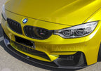 MP Style Pre-Preg Carbon Fibre Front Splitter 3 Pieces Design for BMW F80 M3 F82 F83 M4 14-20