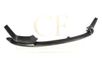 MP Style Pre-Preg Carbon Fibre Front Splitter 3 Pieces Design for BMW F80 M3 F82 F83 M4 14-20