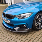 MP Style Pre-Preg Carbon Fibre Front Splitter Covers for BMW F32 F33 F36 4 Series 14-20