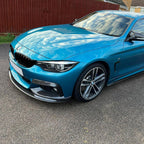 MP Style Pre-Preg Carbon Fibre Front Splitter Covers for BMW F32 F33 F36 4 Series 14-20