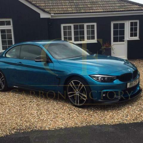 MP Style Pre-Preg Carbon Fibre Front Splitter Covers for BMW F32 F33 F36 4 Series 14-20