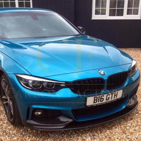 MP Style Pre-Preg Carbon Fibre Front Splitter Covers for BMW F32 F33 F36 4 Series 14-20