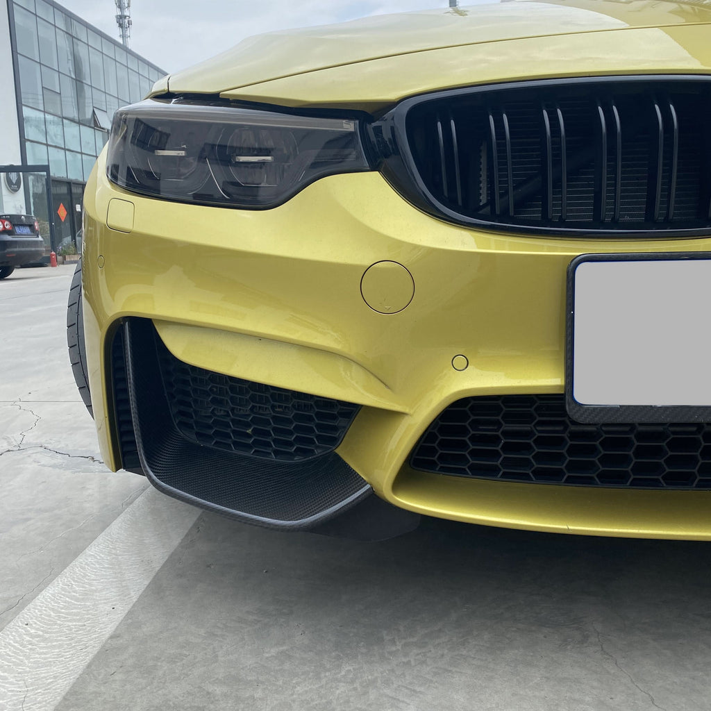 MP Style Pre-Preg Carbon Fibre Front Splitter Covers for BMW F80 M3 F82 F83 M4 14-20