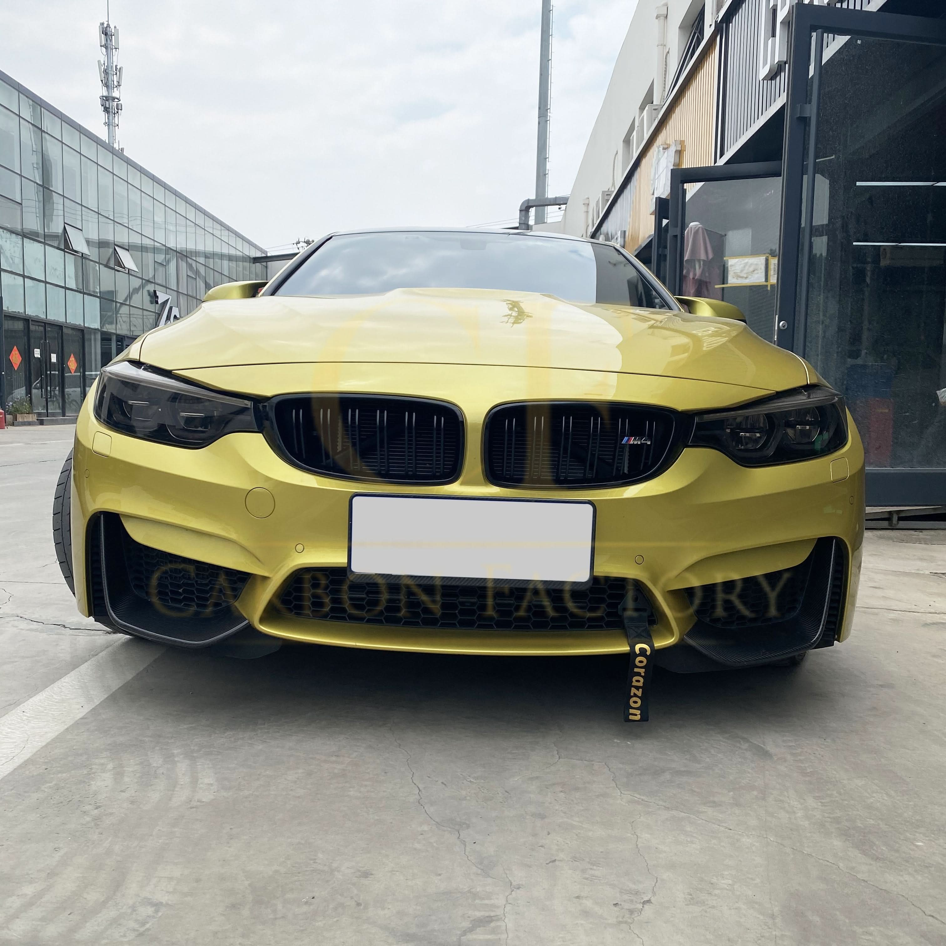 MP Style Pre-Preg Carbon Fibre Front Splitter Covers for BMW F80 M3 F82 F83 M4 14-20