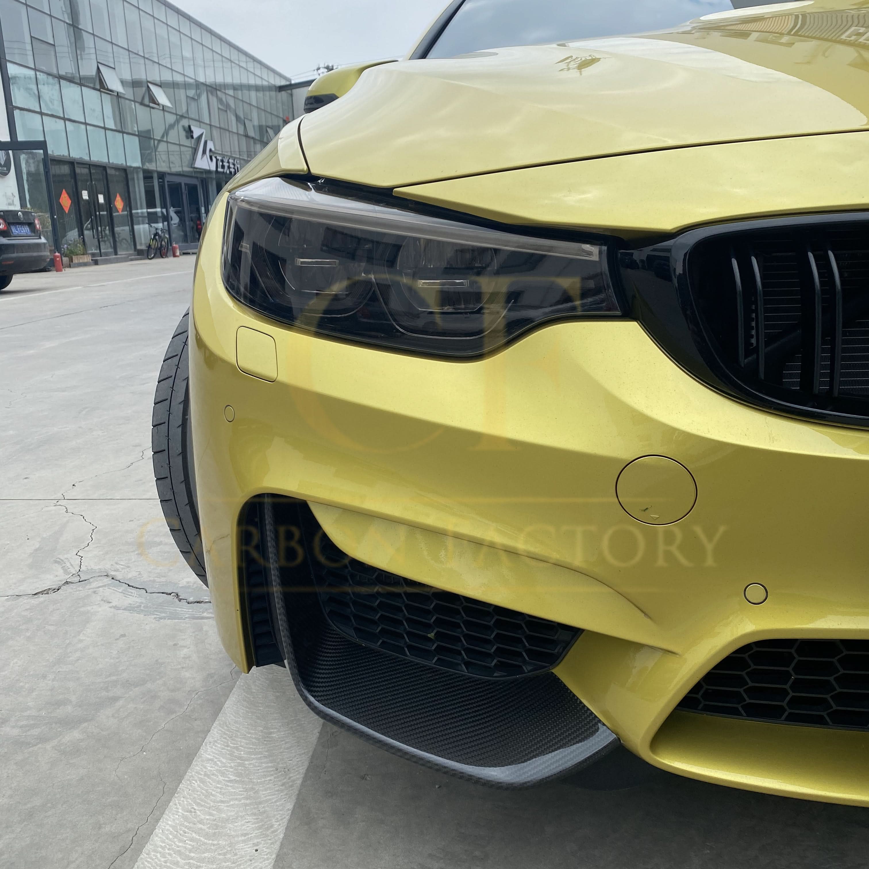 MP Style Pre-Preg Carbon Fibre Front Splitter Covers for BMW F80 M3 F82 F83 M4 14-20
