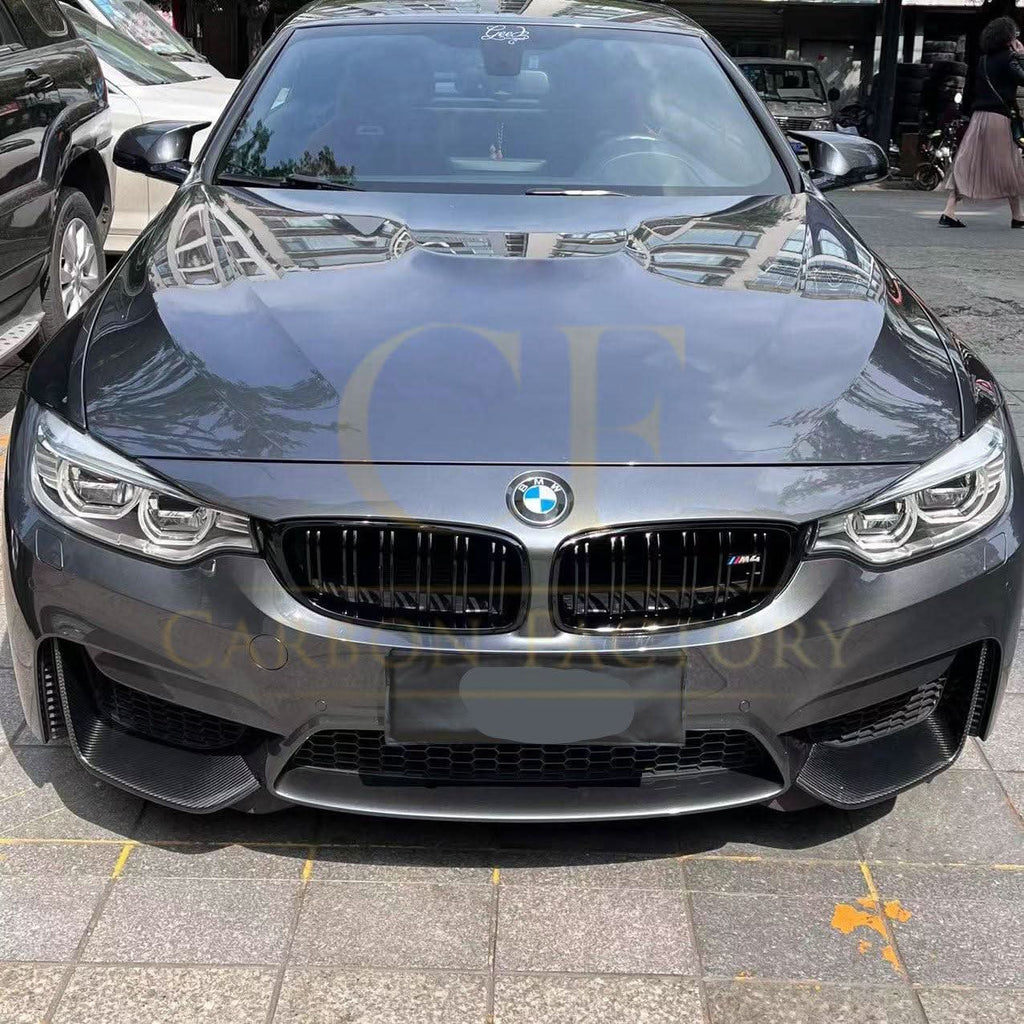 MP Style Pre-Preg Carbon Fibre Front Splitter Covers for BMW F80 M3 F82 F83 M4 14-20