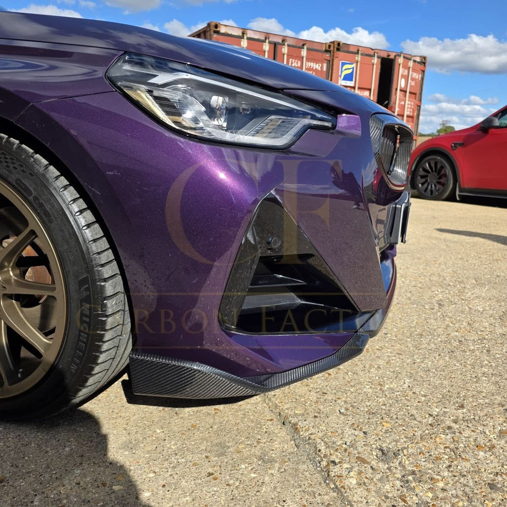 MP Style Pre-Preg Carbon Fibre Front Splitter for BMW 2 Series G42 Coupe 21-Present