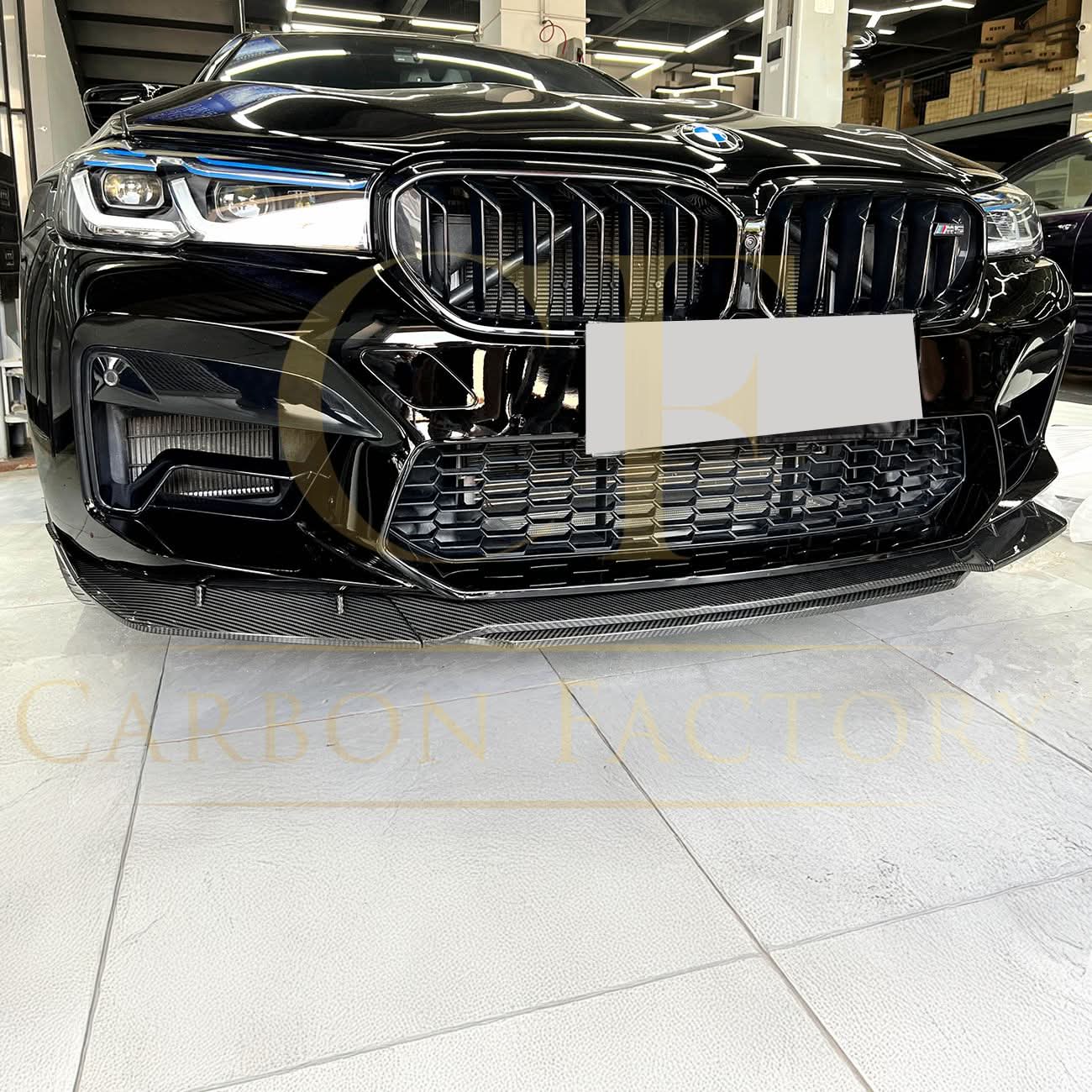MP Style Pre-Preg Carbon Fibre Front Splitter for BMW F90 M5 LCI 21-24