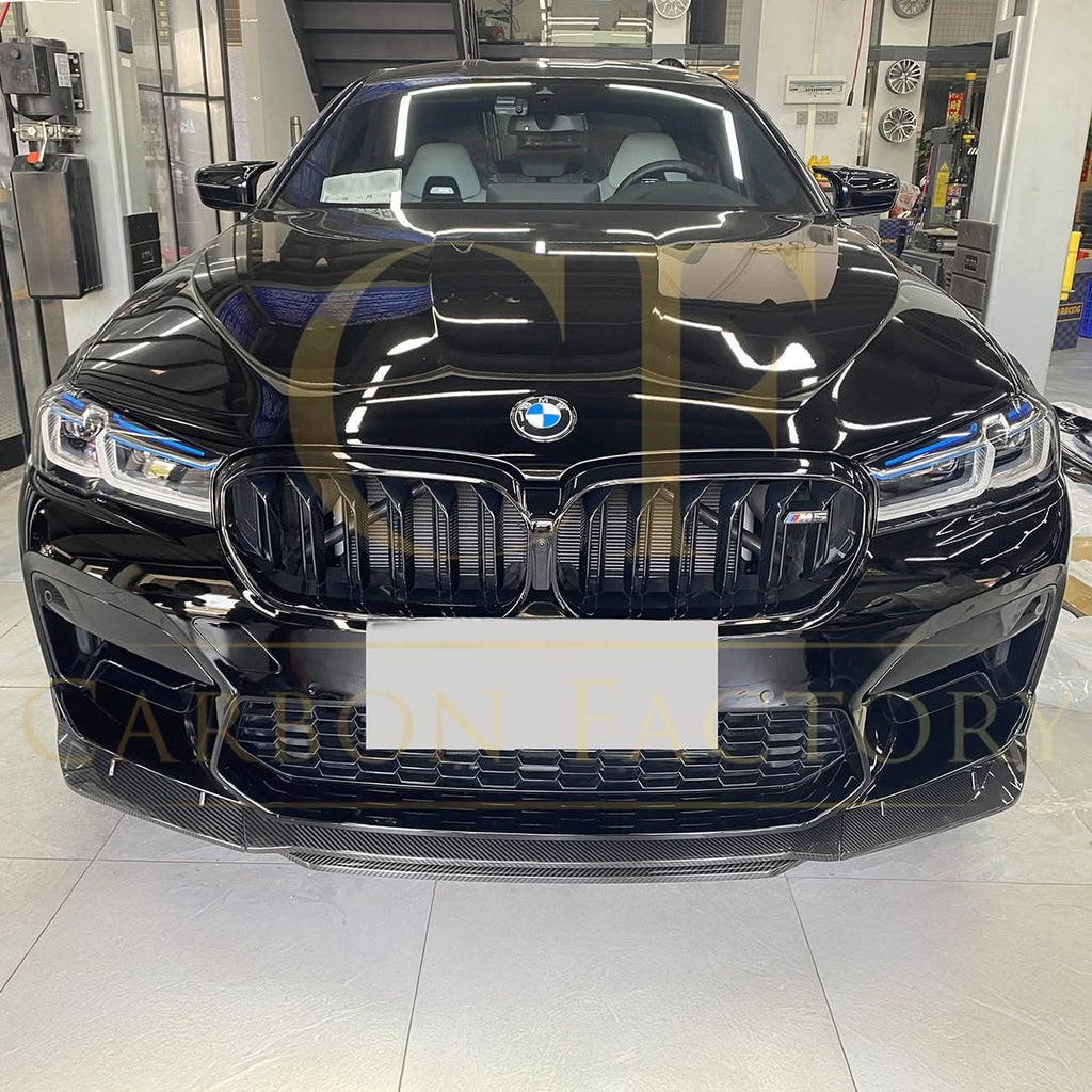 MP Style Pre-Preg Carbon Fibre Front Splitter for BMW F90 M5 Pre-LCI 17-20