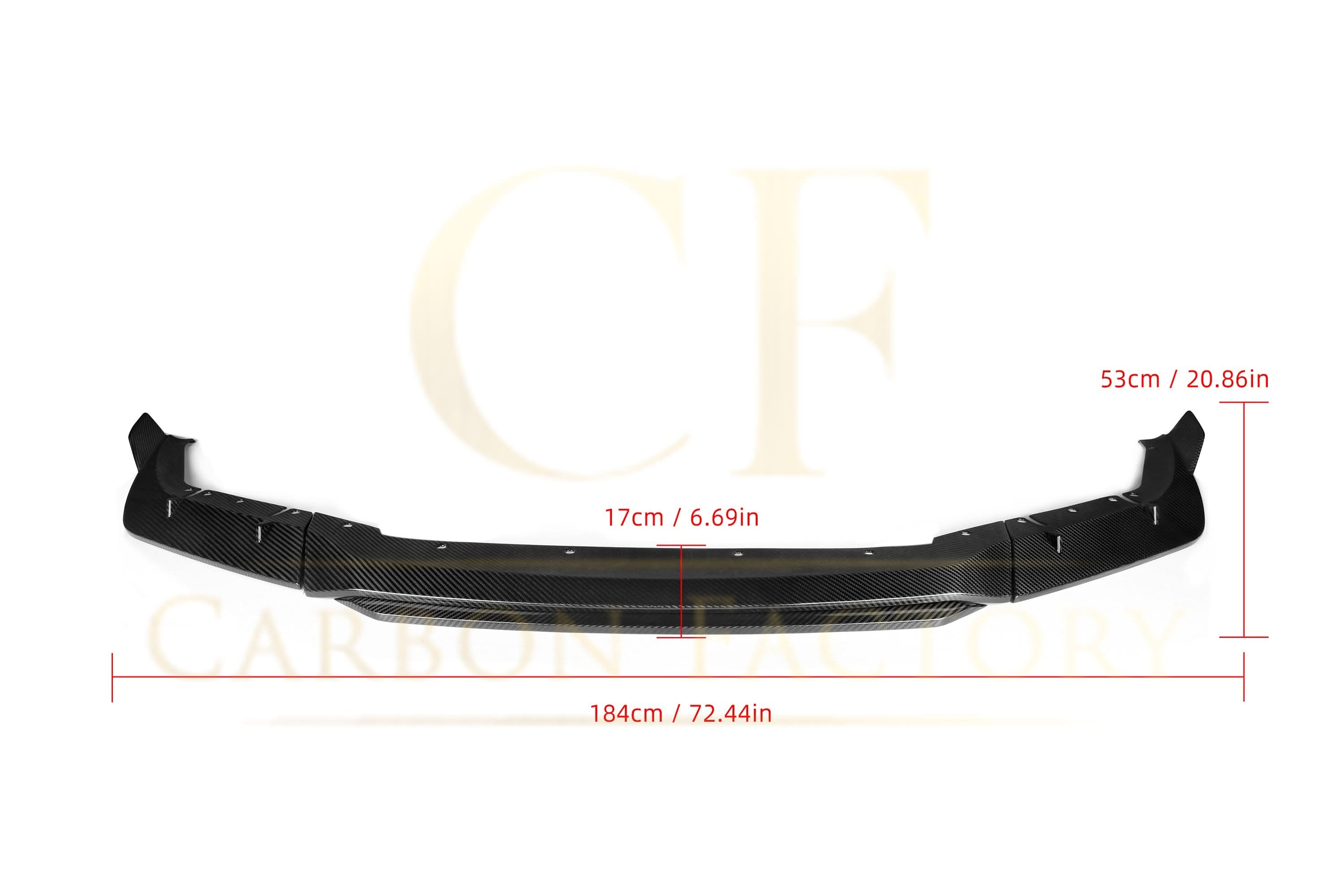 MP Style Pre-Preg Carbon Fibre Front Splitter for BMW F90 M5 Pre-LCI 17-20