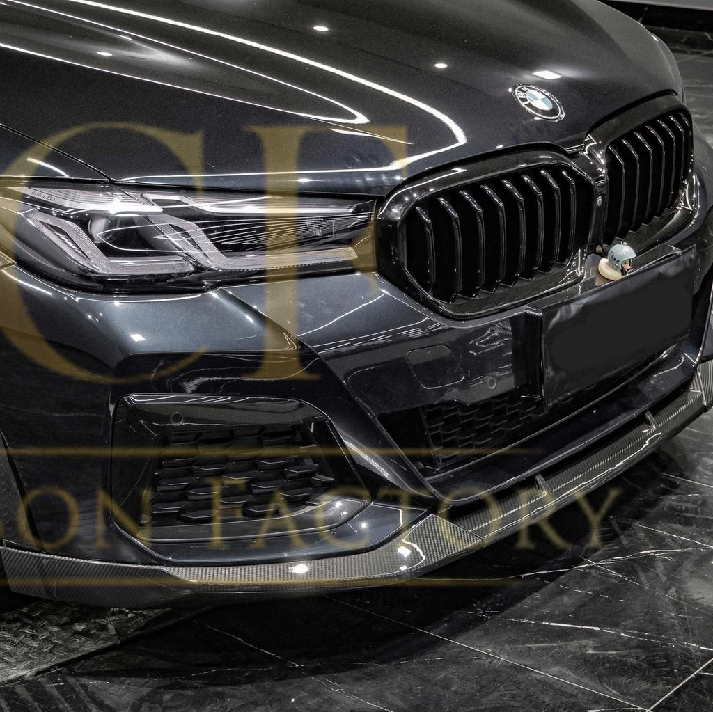 MP Style Pre-Preg Carbon Fibre Front Splitter for BMW G30 5 Series LCI 20-23
