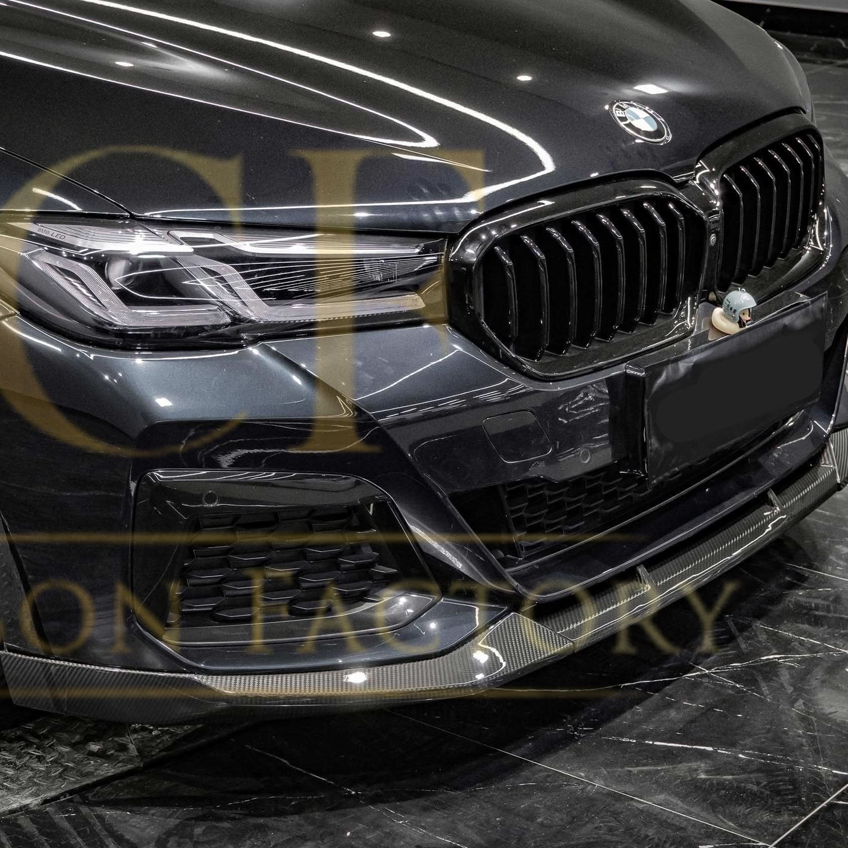 MP Style Pre-Preg Carbon Fibre Front Splitter for BMW G30 5 Series LCI 20-23