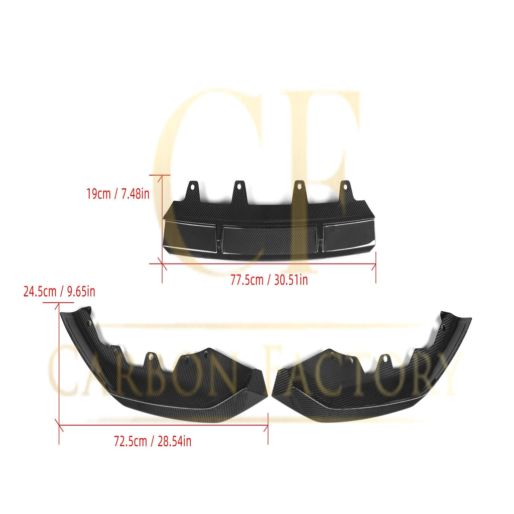 MP Style Pre-Preg Carbon Fibre Front Splitter for BMW G30 5 Series LCI 20-23
