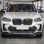 SQ 2 Style Pre-Preg Carbon Fibre Front Splitter for BMW G01 X3 G02 X4 G08 IX3 LCI 22-25