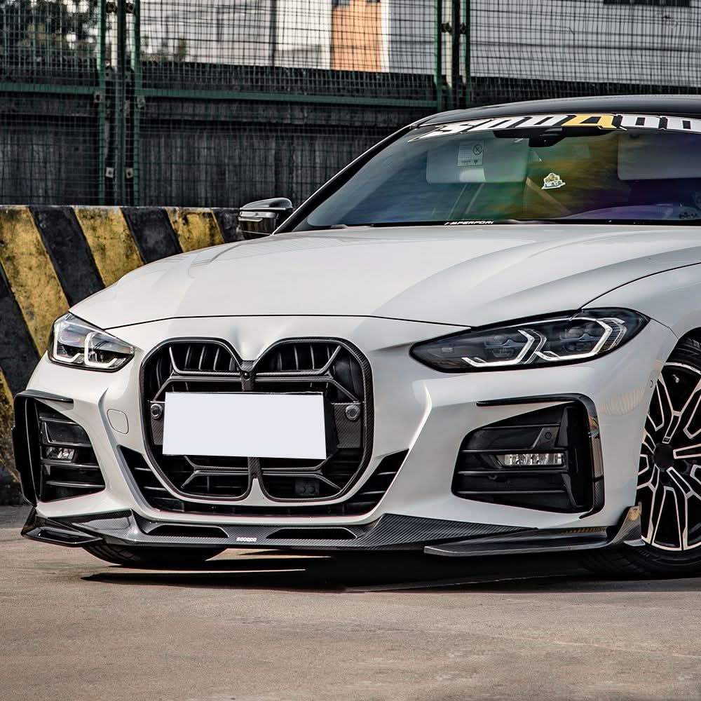 SQ Style Pre-Preg Carbon Fibre Front Splitter for BMW 4 Series G22 G23 20-Present