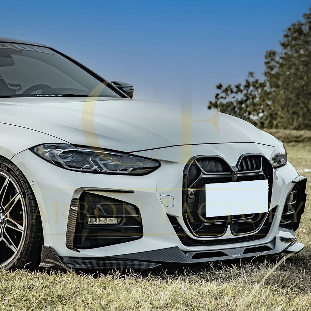SQ Style Pre-Preg Carbon Fibre Front Splitter for BMW 4 Series G22 G23 20-Present