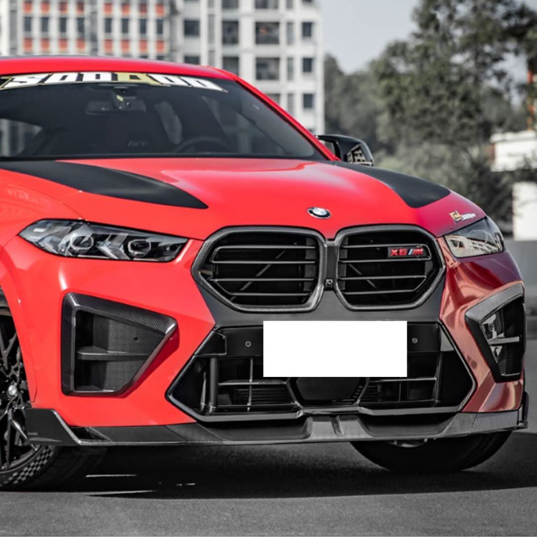 SQ Style Pre-preg Carbon Fibre Front Splitter for BMW F96 LCI X6M 24-Present