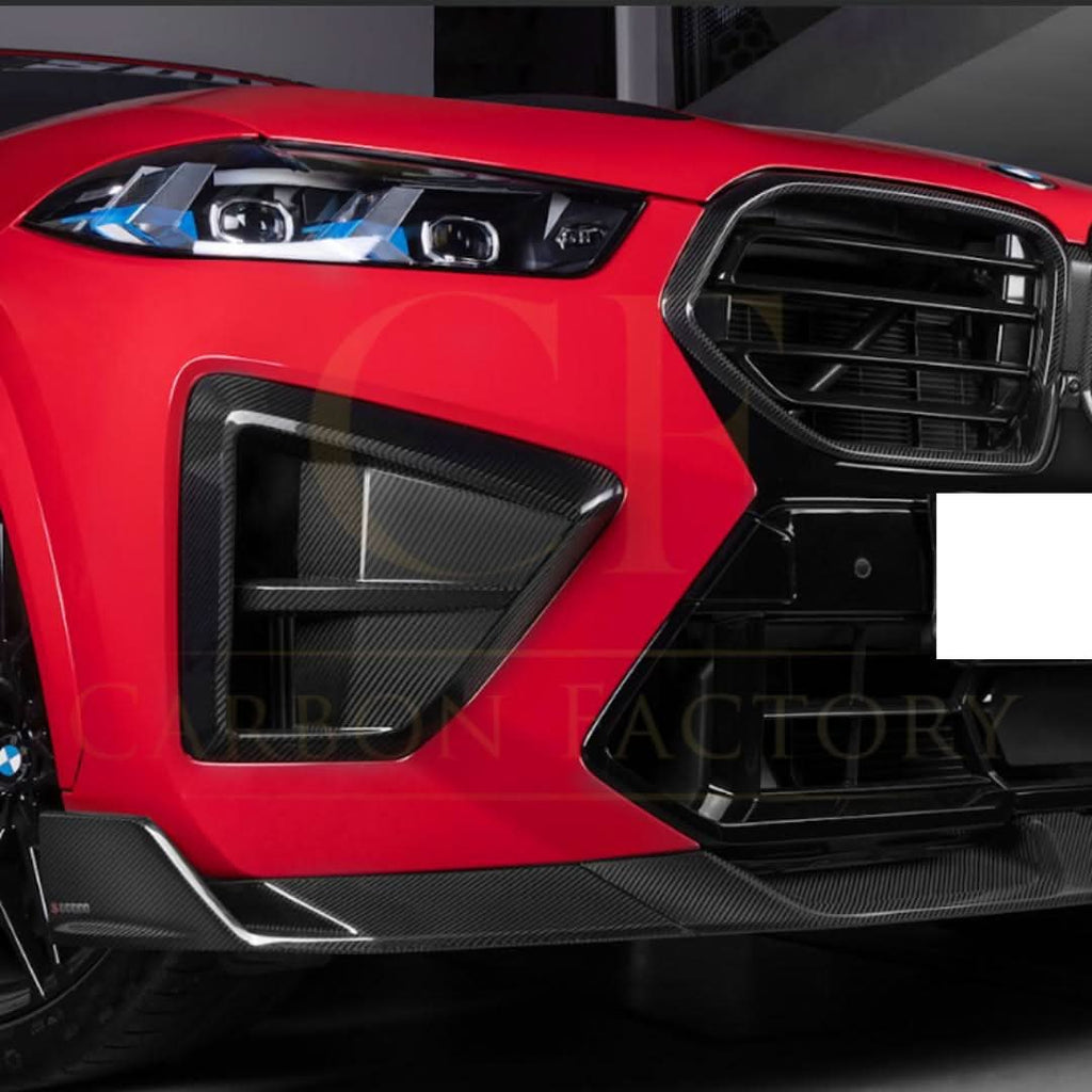 SQ Style Pre-preg Carbon Fibre Front Splitter for BMW F96 LCI X6M 24-Present