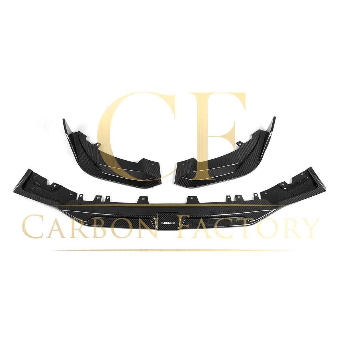 SQ Style Pre-Preg Carbon Fibre Front Splitter for BMW F97 X3M F98 X4M LCI 22-26