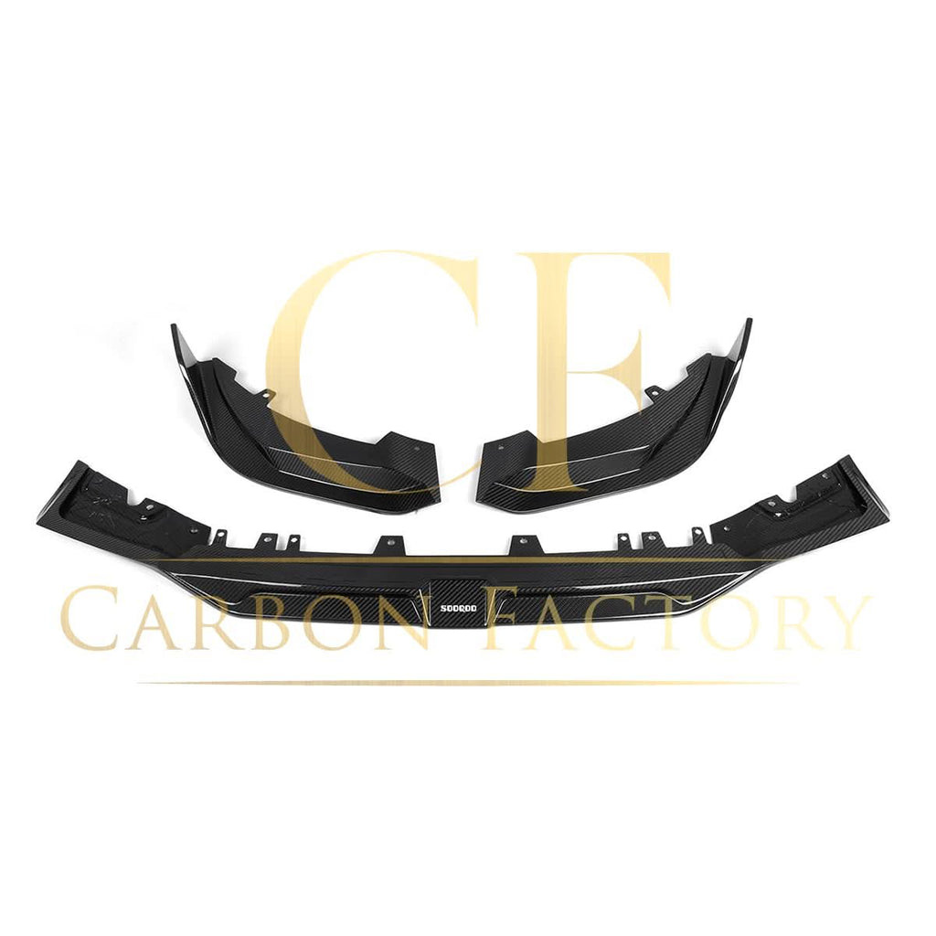 SQ Style Pre-Preg Carbon Fibre Front Splitter for BMW F97 X3M F98 X4M LCI 22-26