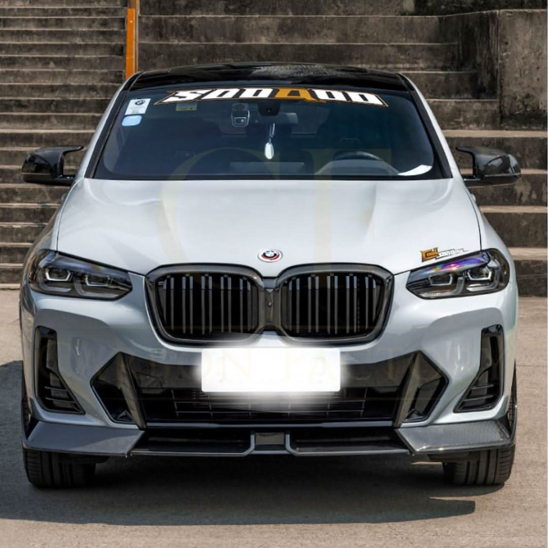SQ Style Pre-Preg Carbon Fibre Front Splitter for BMW G01 LCI G02 LCI 2022-Present
