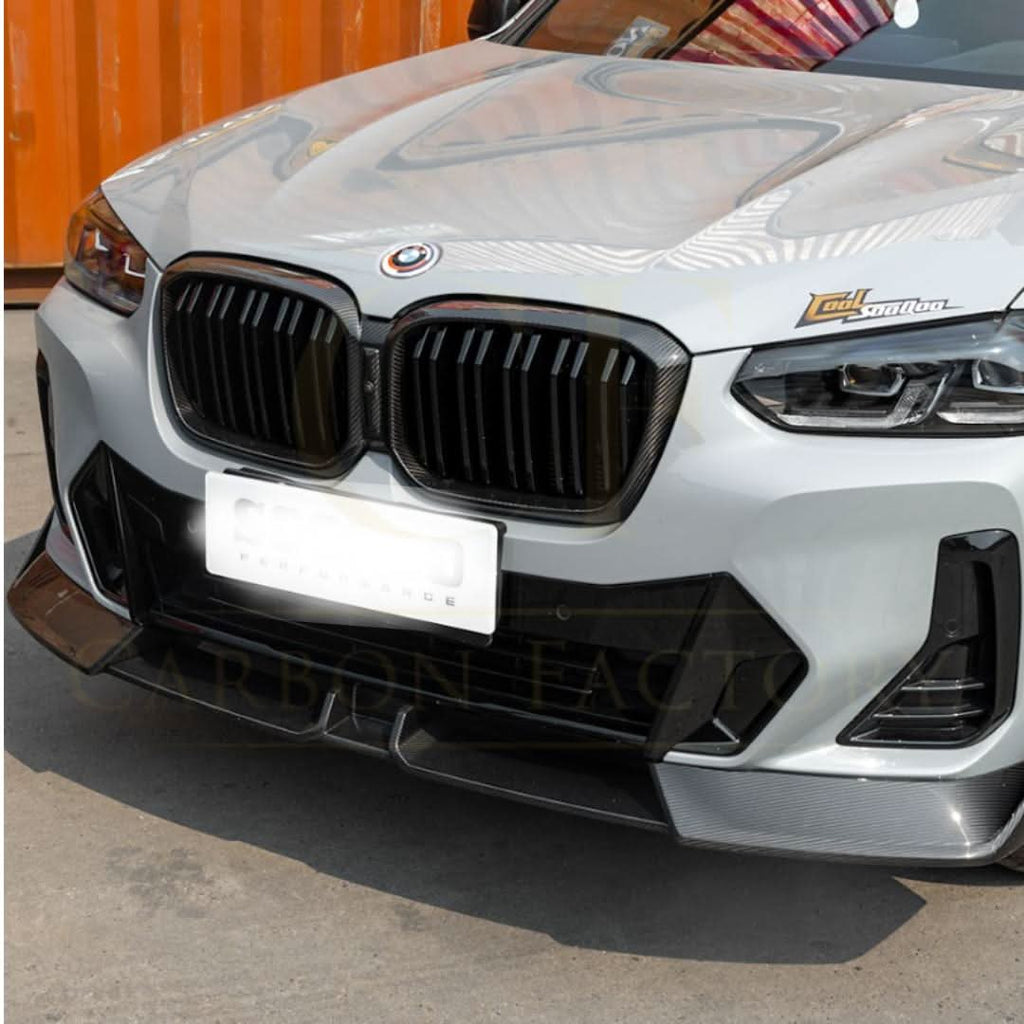 SQ Style Pre-Preg Carbon Fibre Front Splitter for BMW G01 LCI G02 LCI 2022-Present