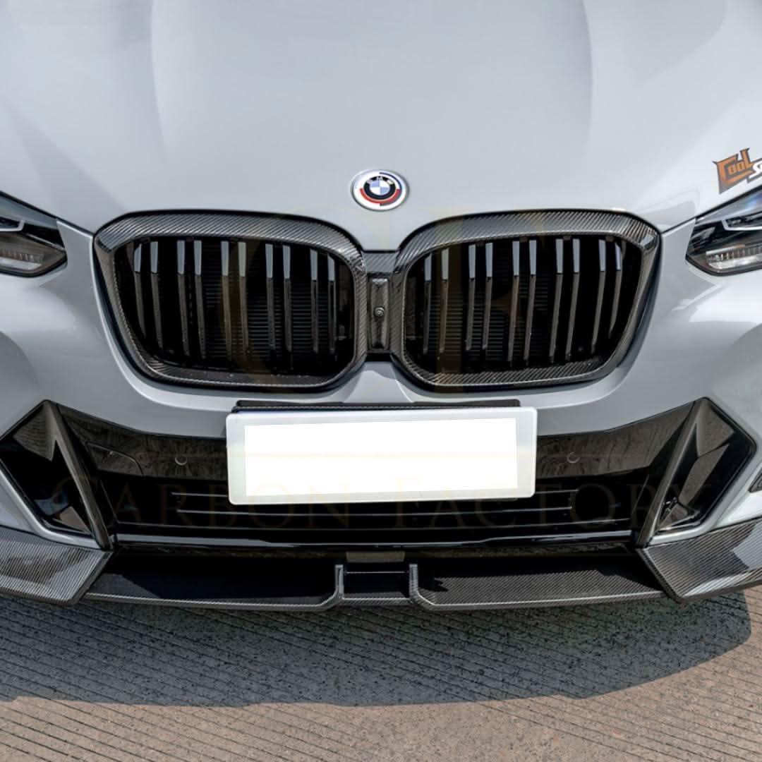 SQ Style Pre-Preg Carbon Fibre Front Splitter for BMW G01 LCI G02 LCI 2022-Present