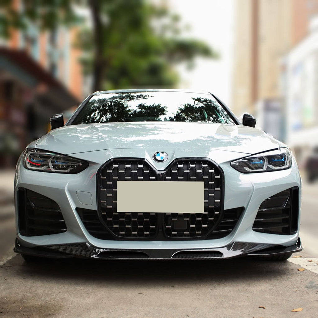 SQ Style Pre-Preg Carbon Fibre Front Splitter for BMW G26 4 Series Gran Coupe i4 21-24