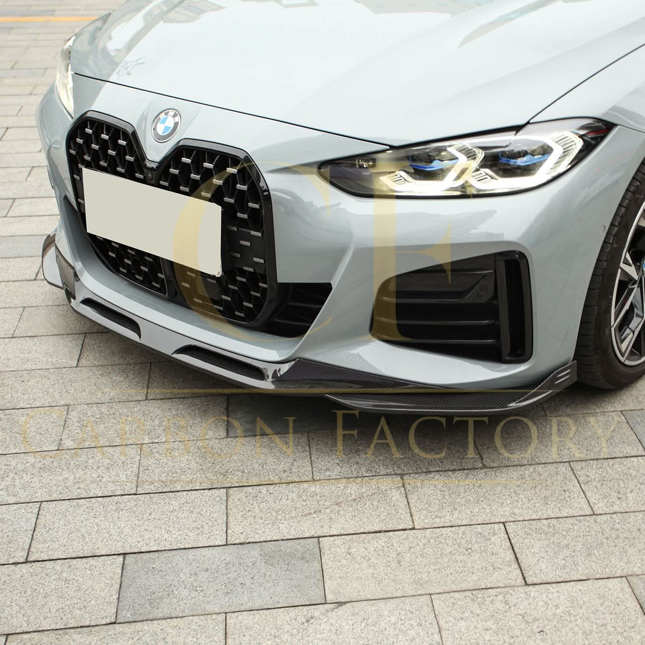 SQ Style Pre-Preg Carbon Fibre Front Splitter for BMW G26 4 Series Gran Coupe i4 21-24