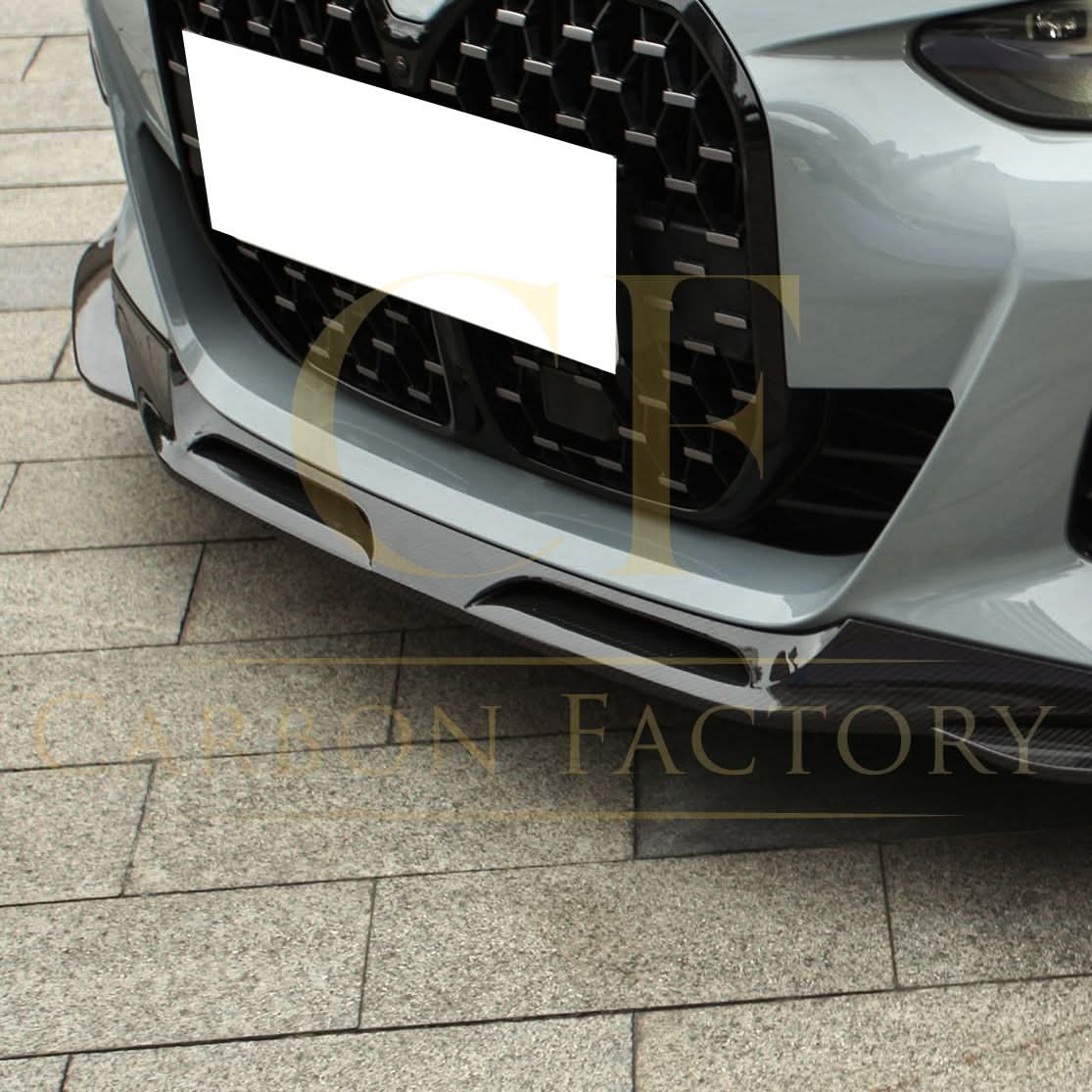 SQ Style Pre-Preg Carbon Fibre Front Splitter for BMW G26 4 Series Gran Coupe i4 21-24