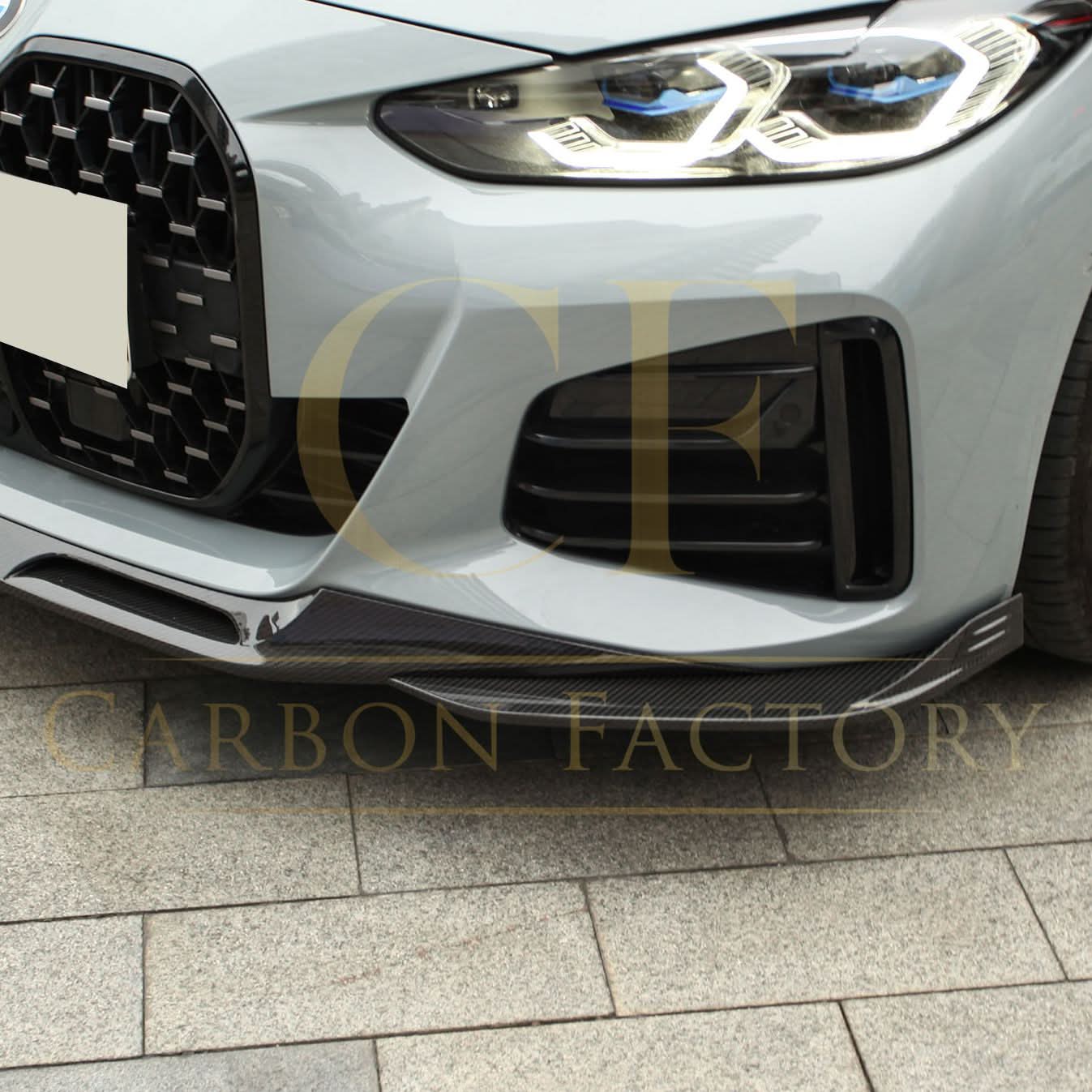 SQ Style Pre-Preg Carbon Fibre Front Splitter for BMW G26 4 Series Gran Coupe i4 21-24