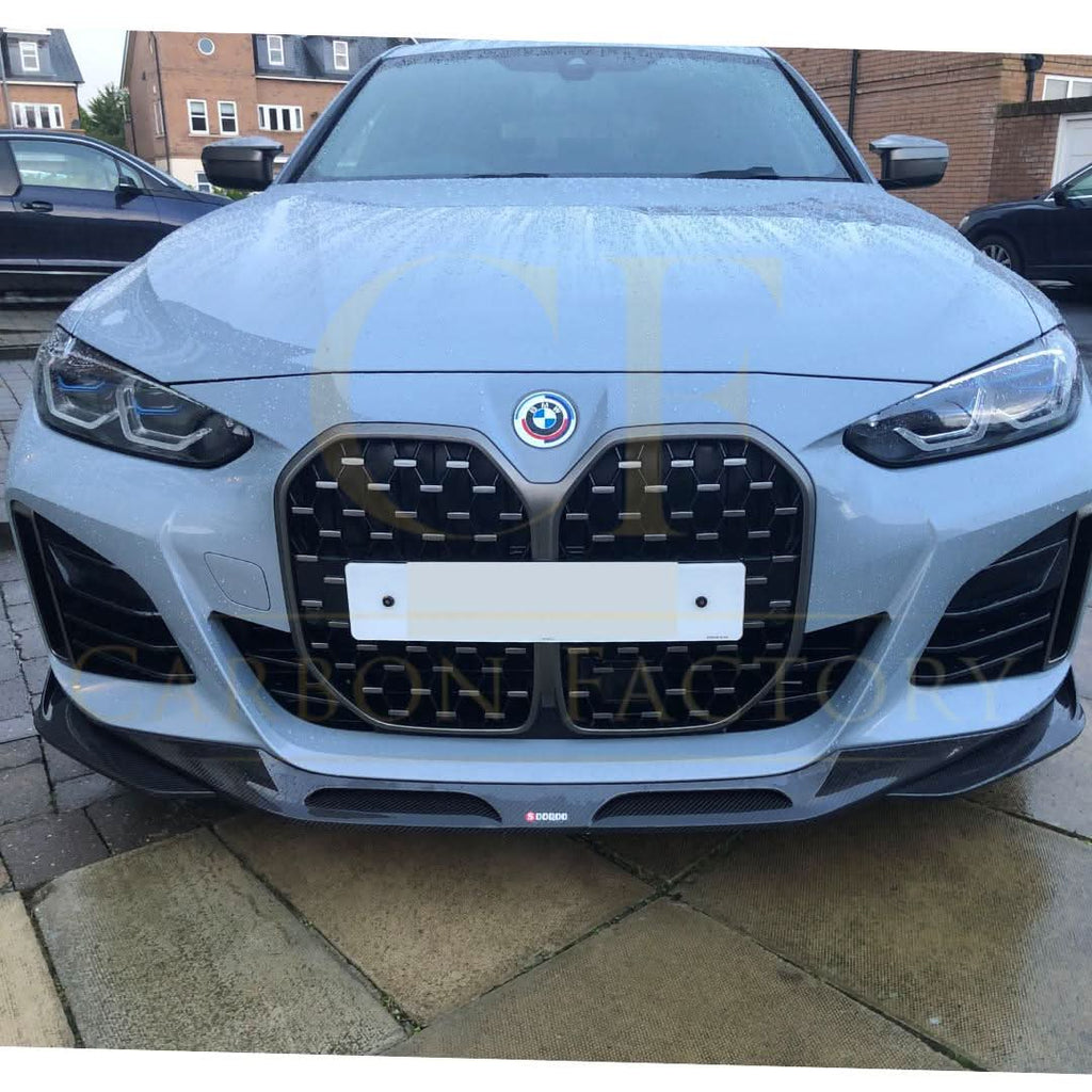 SQ Style Pre-Preg Carbon Fibre Front Splitter for BMW G26 4 Series Gran Coupe i4 21-24