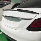 X Style Pre-Preg Carbon Fibre Boot Spoiler for Mercedes Benz W205 C Class 15-21